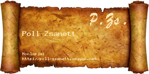 Poll Zsanett névjegykártya